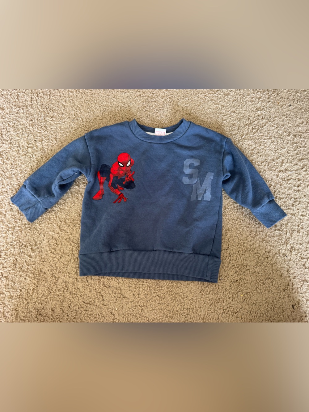 Kids Blue Spider-Man Sweatshirt
